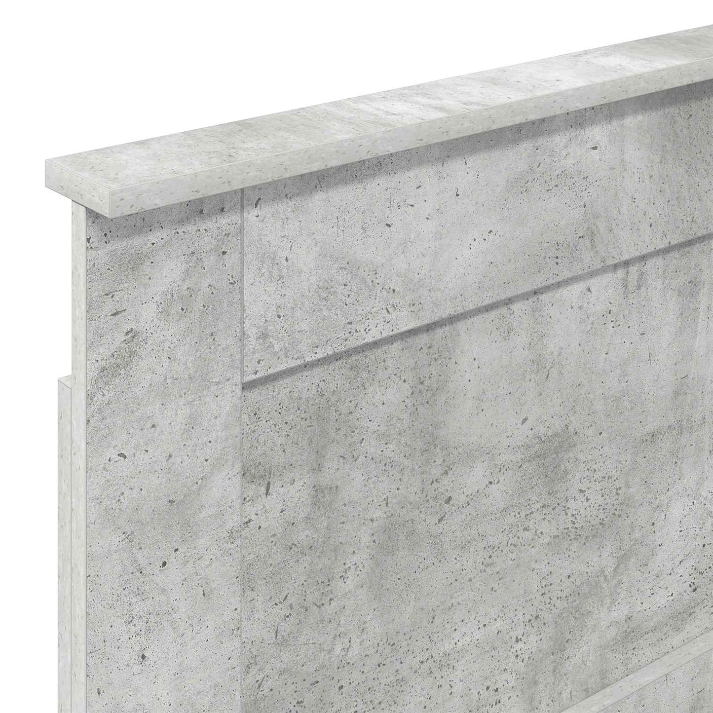 Fejtámla fejtámlával Beton Szürke 90 cm Faanyag