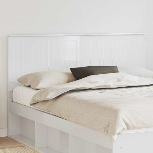 Fejtámla fejtámlával Fényes Fehér 160 cm Faanyag