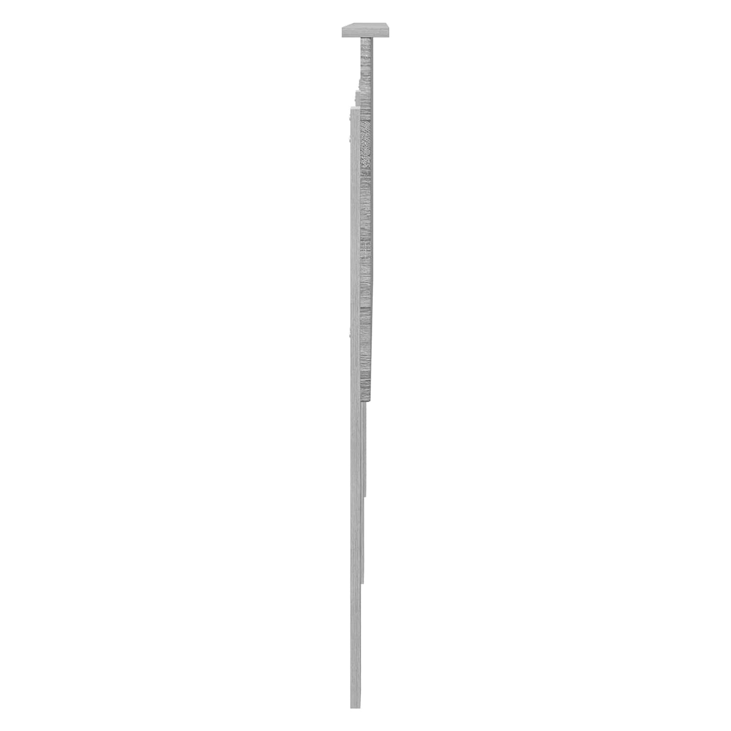 Fejtámla fejtámlával Szürke Sonoma 160 cm Faanyag