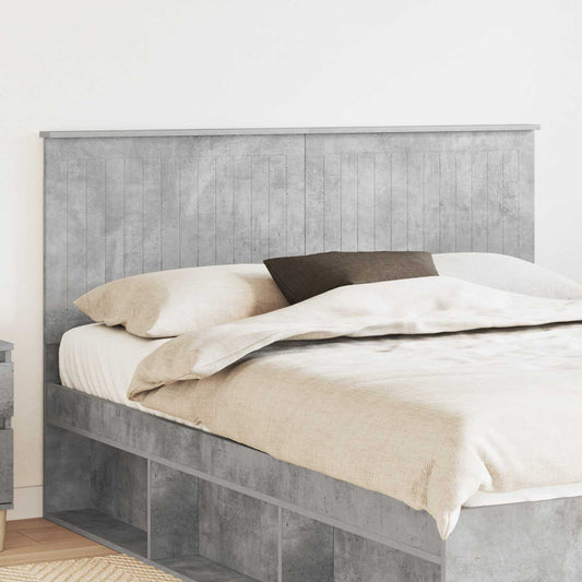 Fejtámla fejtámlával Beton Szürke 150 cm Faanyag
