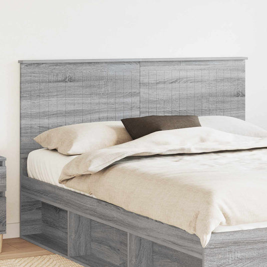 Fejtámla fejtámlával Szürke Sonoma 150 cm Faanyag