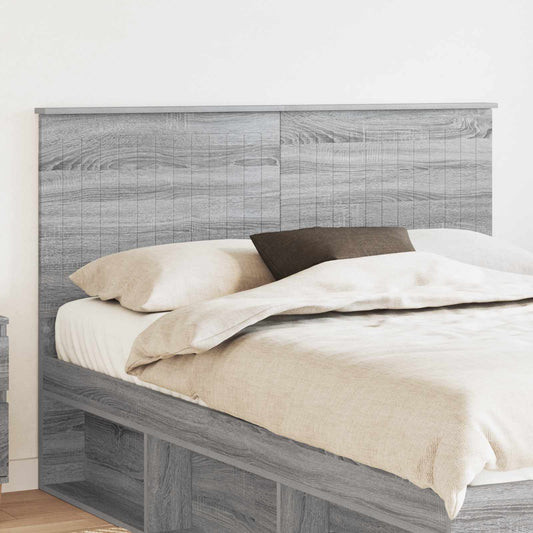 Fejtámla fejtámlával Szürke Sonoma 140 cm Faanyag