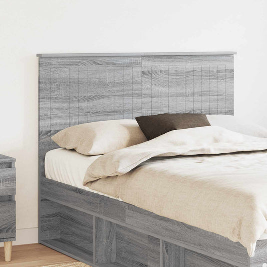 Fejtámla fejtámlával Szürke Sonoma 120 cm Faanyag