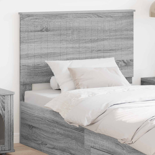 Fejtámla fejtámlával Szürke Sonoma 100 cm Faanyag