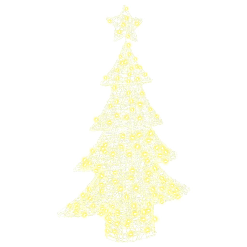 Karácsonyfa 100 LED-del Meleg fehér 120 cm Akril