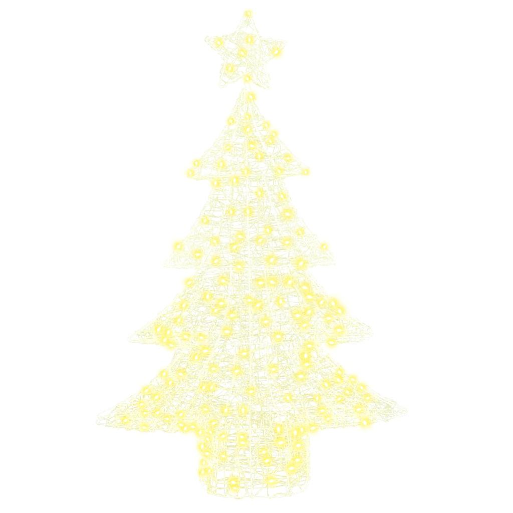 Karácsonyfa 100 LED-del Meleg fehér 120 cm Akril