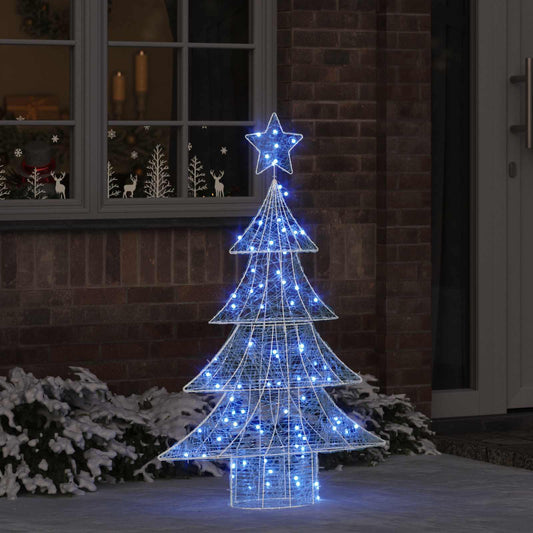 Karácsonyfa 100 LED-del Kék 120 cm Akril