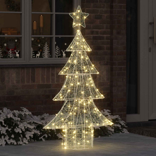 Karácsonyfa 160 LED-del Meleg fehér 150 cm Akril