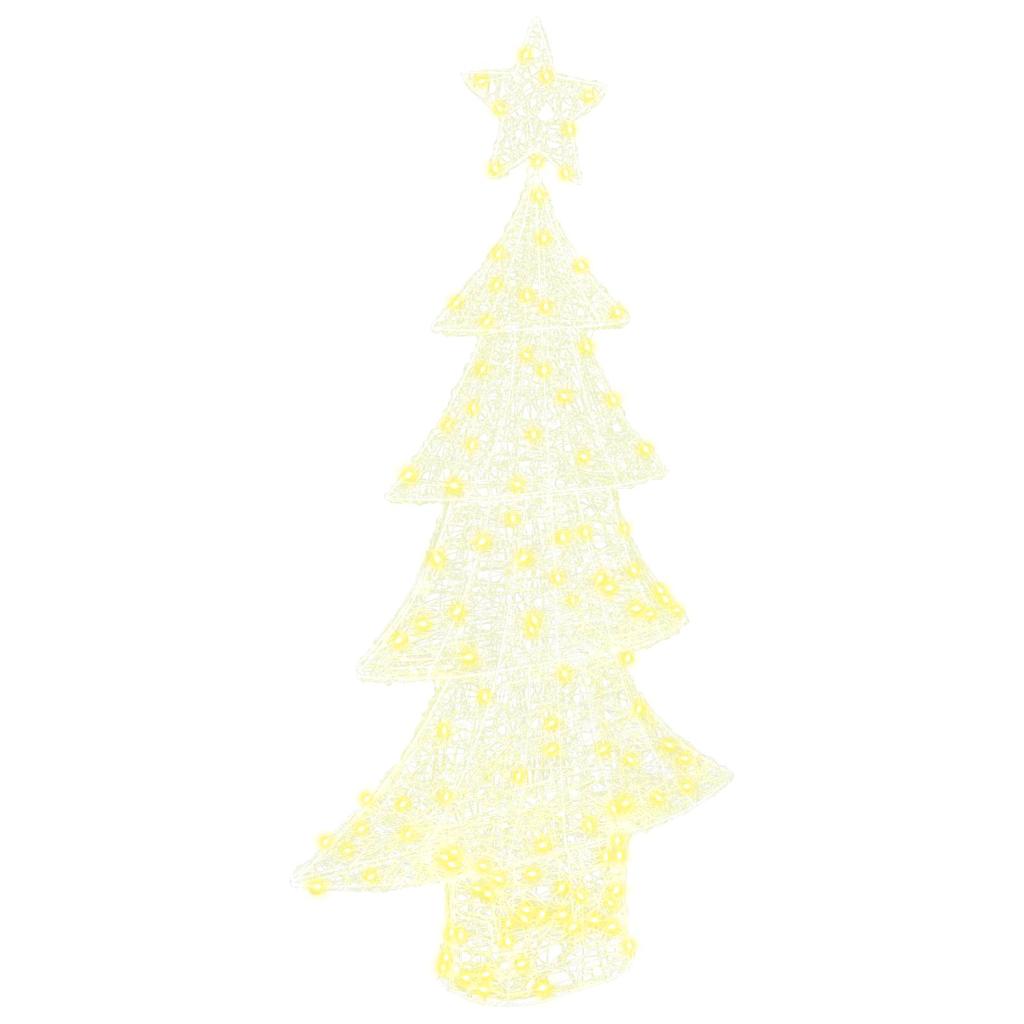 Karácsonyfa 160 LED-del Meleg fehér 150 cm Akril