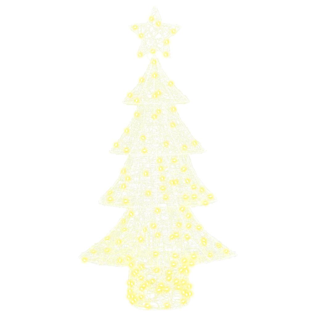 Karácsonyfa 160 LED-del Meleg fehér 150 cm Akril