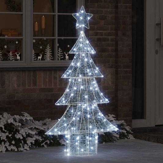 Karácsonyfa 160 LED-del Hideg feher 150 cm Akril