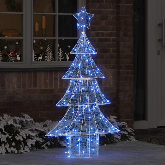 Karácsonyfa 160 LED-del Kék 150 cm Akril