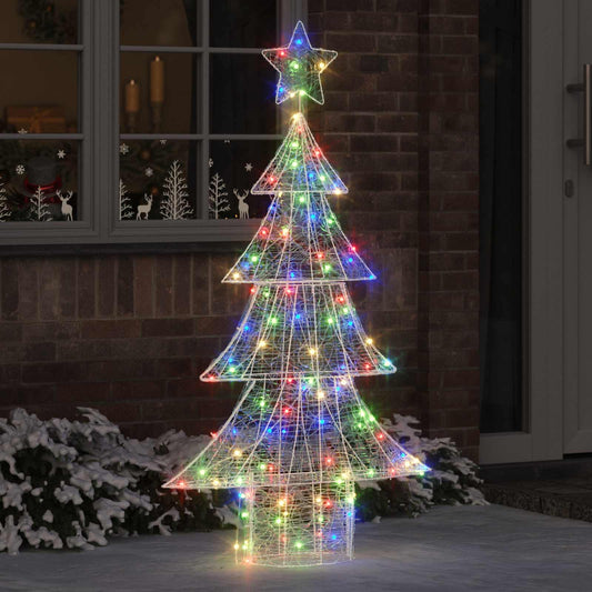 Karácsonyfa 160 LED-del Sokszínű 150 cm Akril
