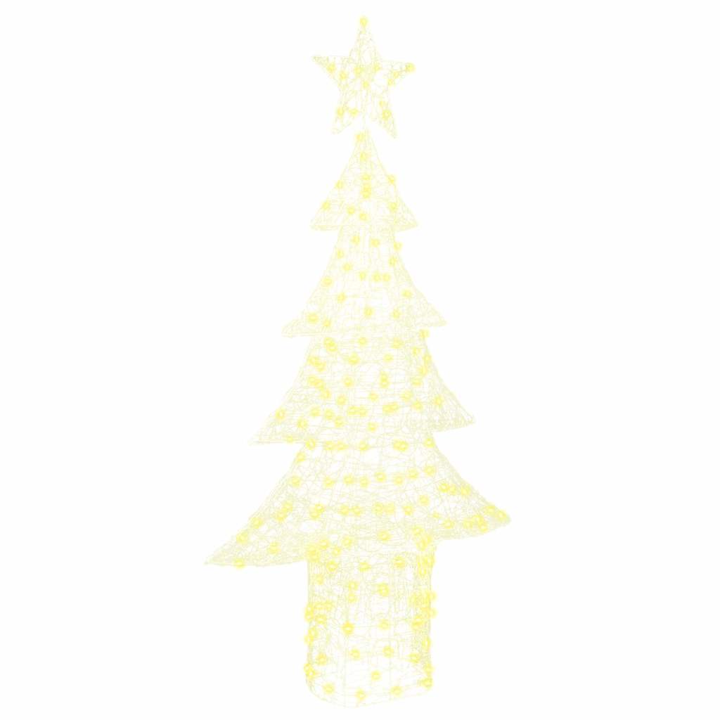 Karácsonyfa 240 LED-del Meleg fehér 150 cm Akril