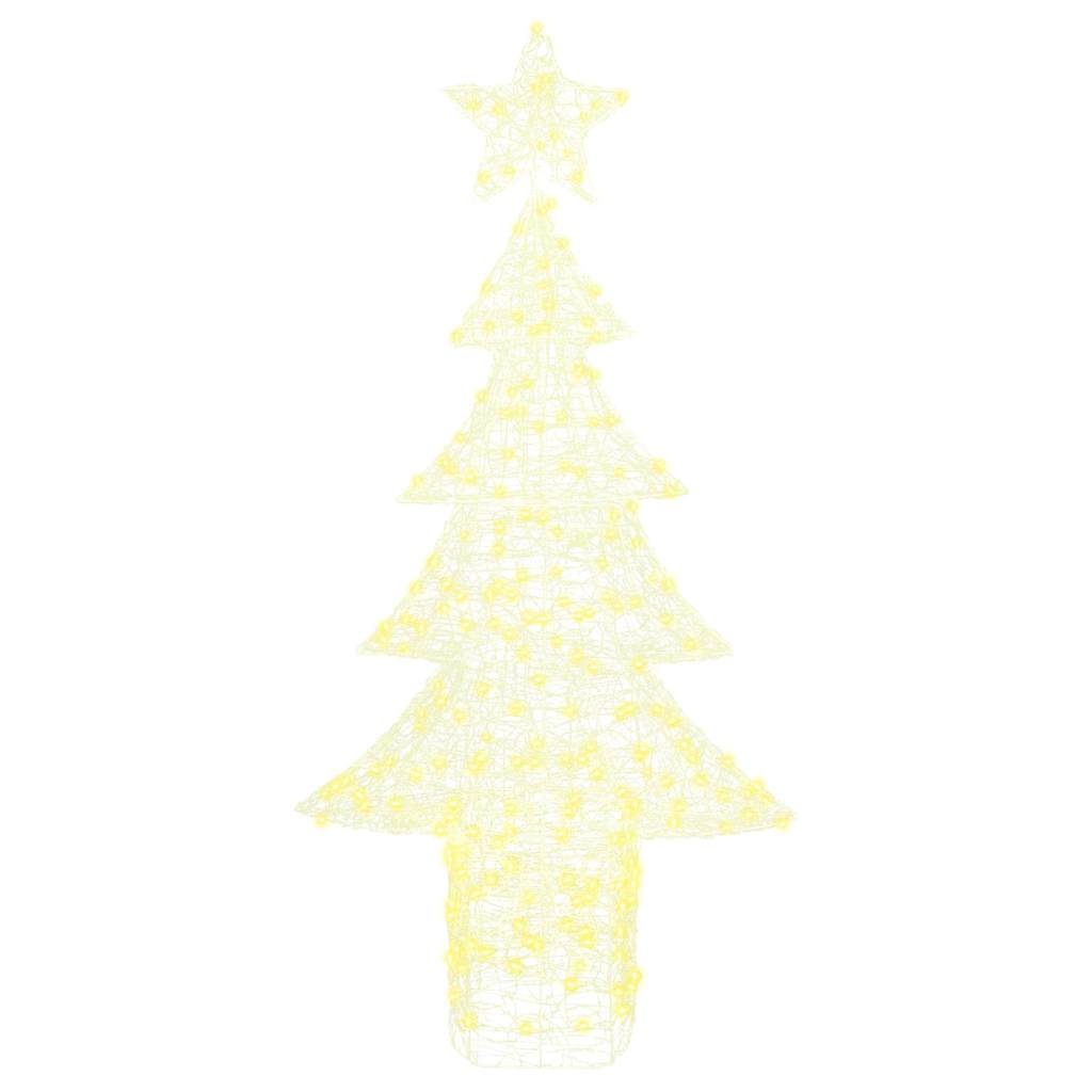 Karácsonyfa 240 LED-del Meleg fehér 150 cm Akril