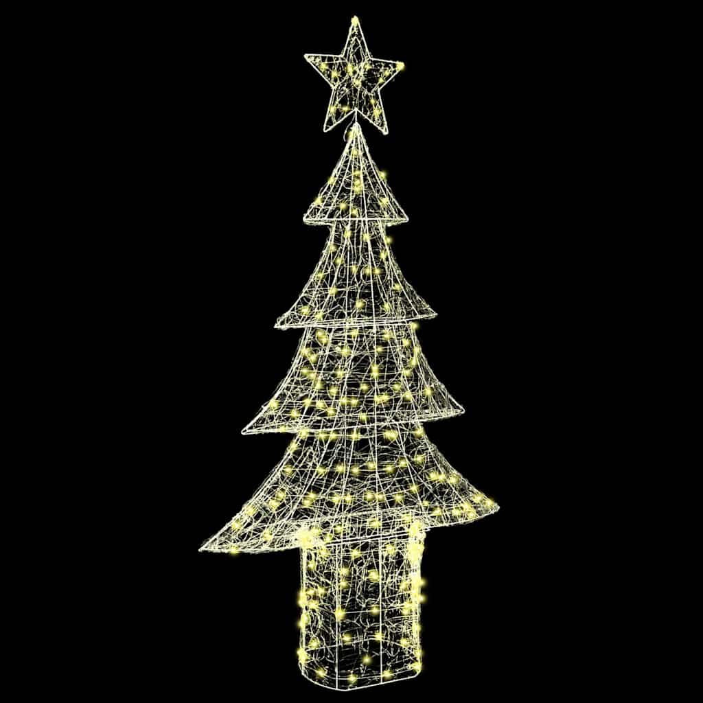 Karácsonyfa 240 LED-del Meleg fehér 150 cm Akril