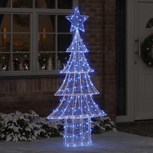Karácsonyfa 240 LED-del Kék 180 cm Akril