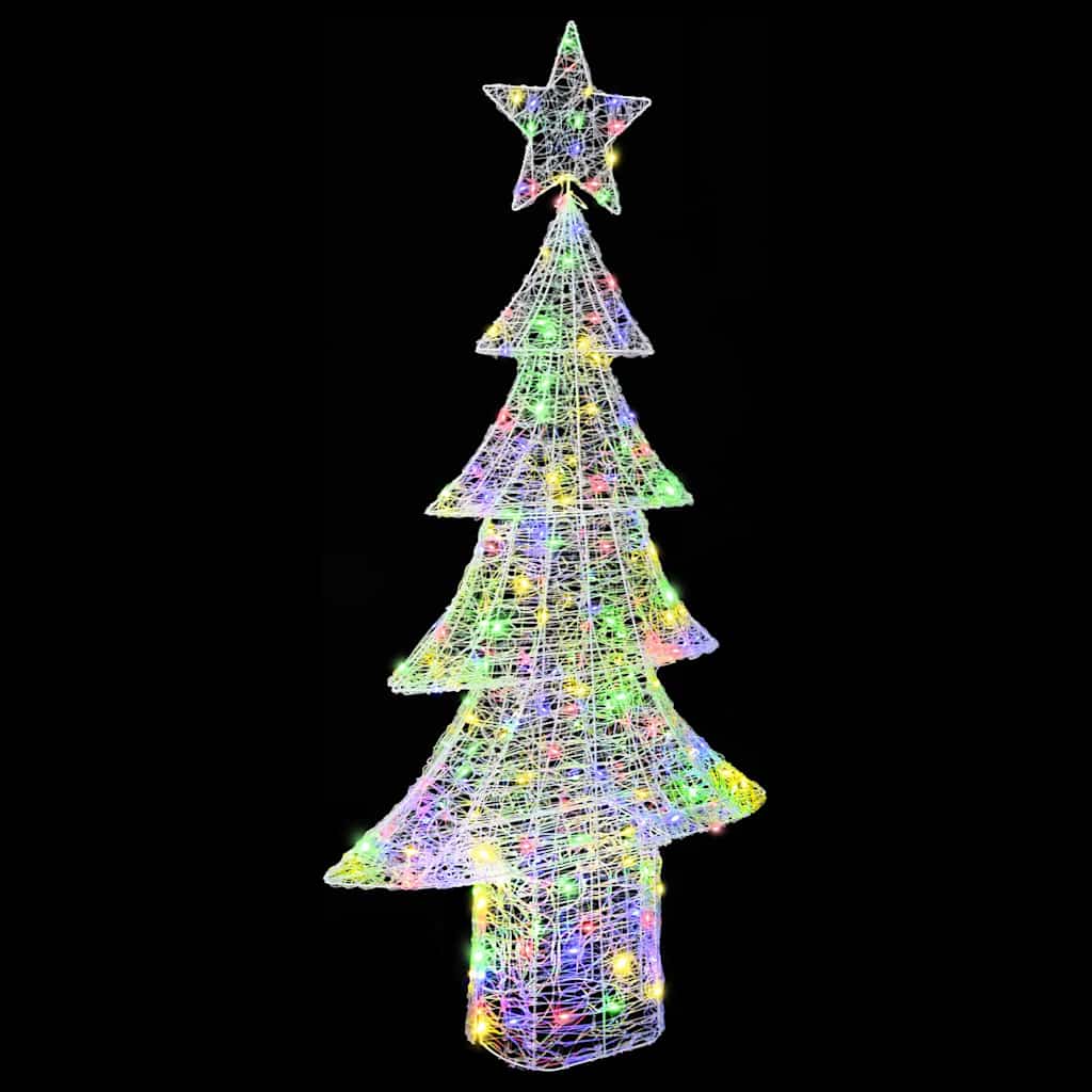 Karácsonyfa 240 LED-del Sokszínű 180 cm Akril