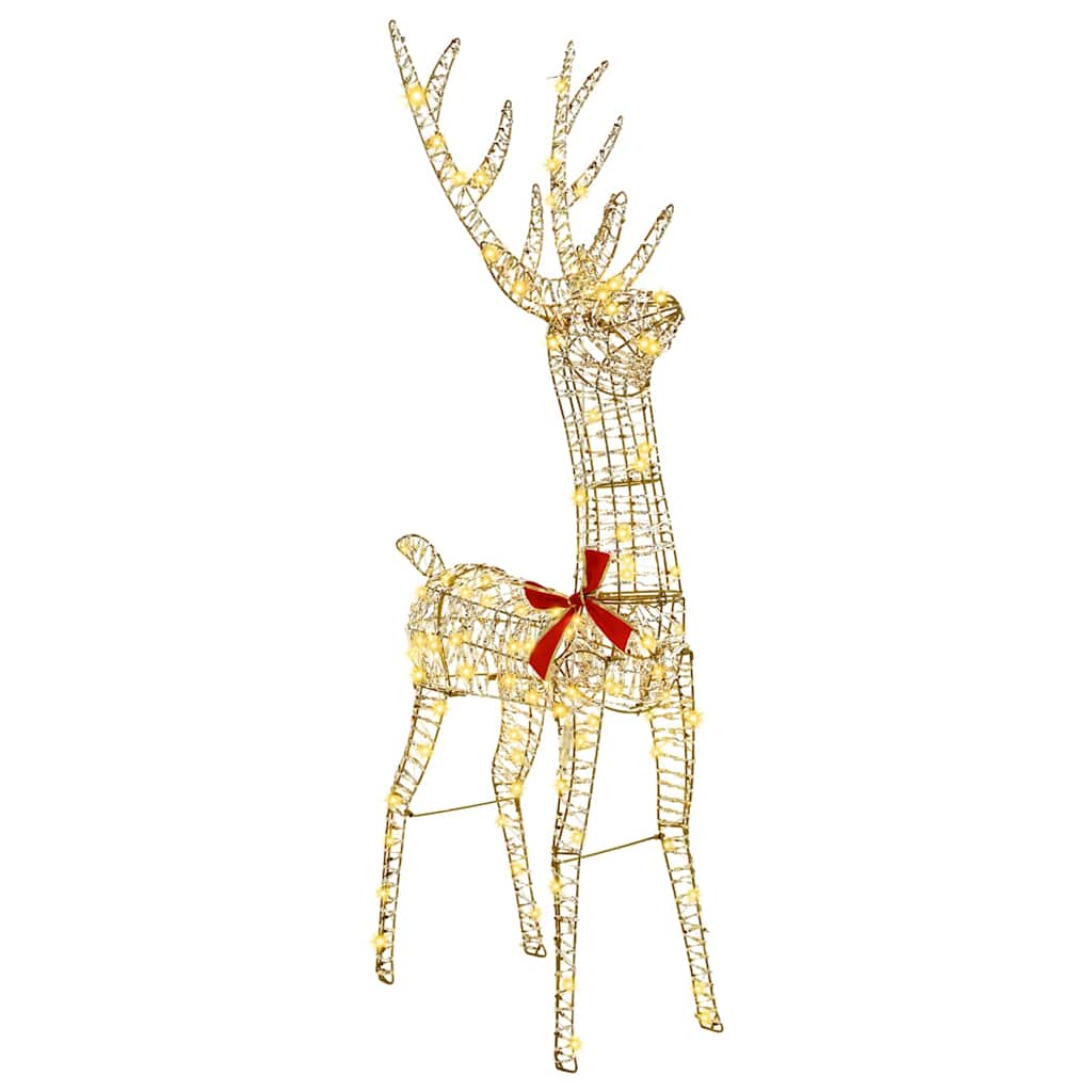 3D rénszarvas 140 LED Meleg fehér 128 cm PET
