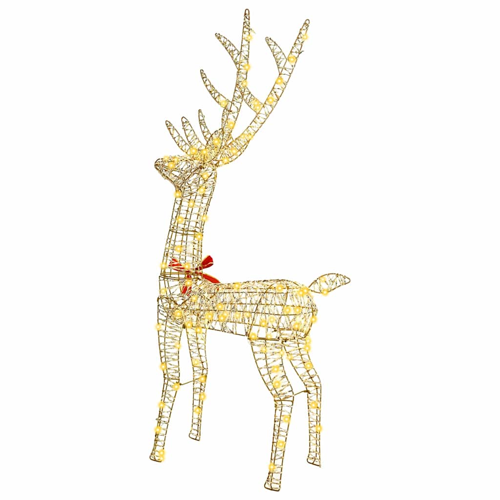 3D rénszarvas 140 LED Meleg fehér 128 cm PET