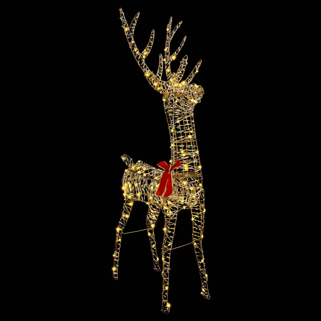 3D rénszarvas 140 LED Meleg fehér 128 cm PET