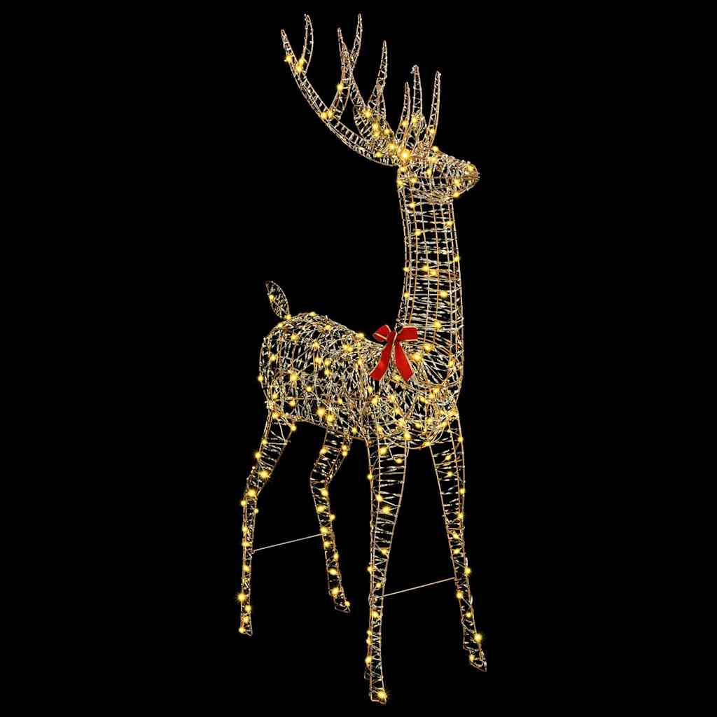 3D rénszarvas 250 LED Meleg fehér 96 x 40 x 180 cm PET