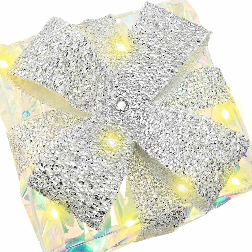 Ajándékdoboz 60 LED-del 3 pcs Meleg fehér 20 x 20 x 20 cm PET