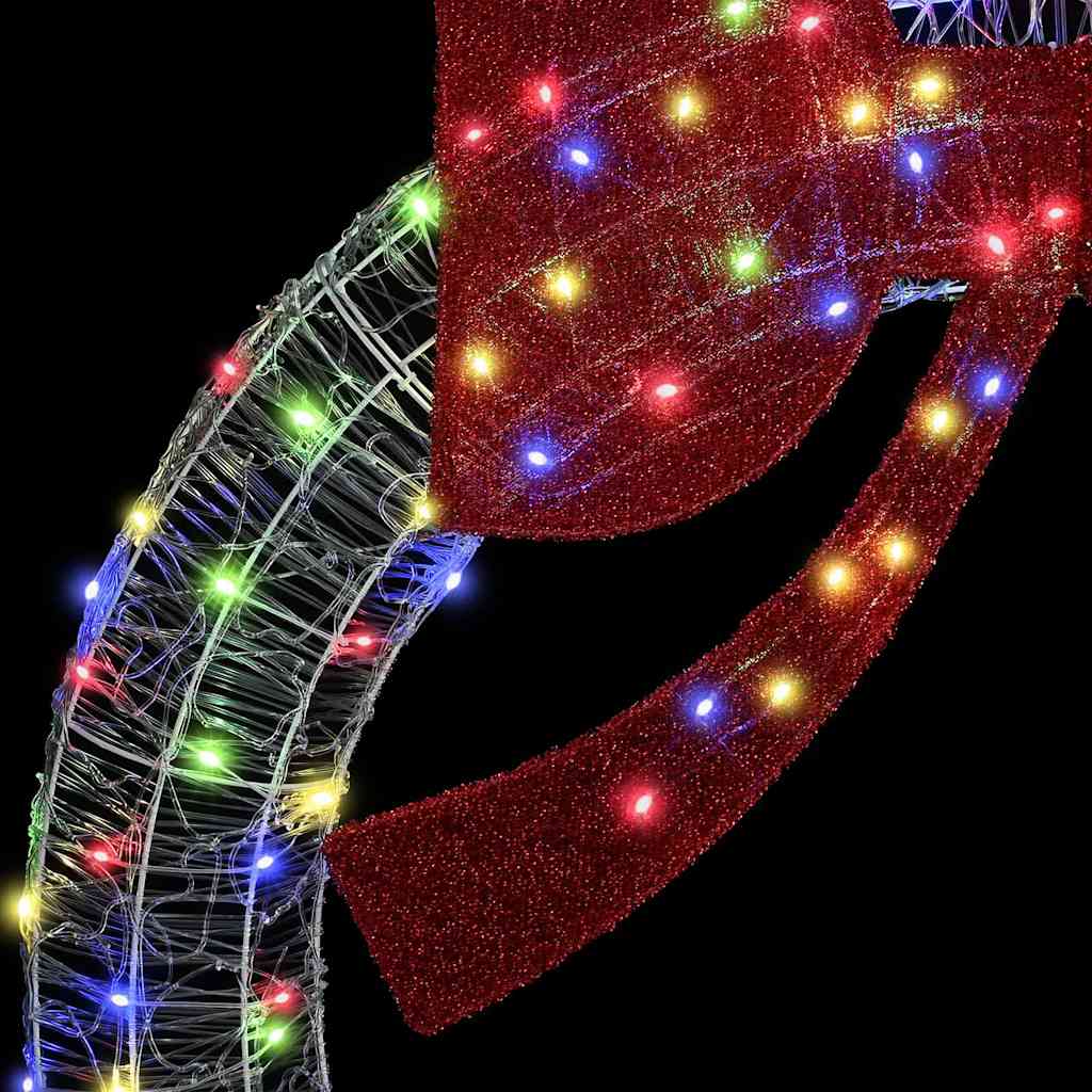 Koszorú 60 LED-del Sokszínű 76 x 76 x 8,5 cm Akril