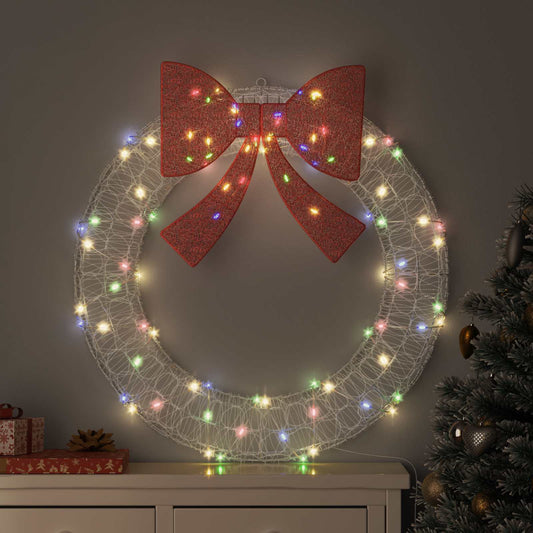 Koszorú 80 LED-del Sokszínű 92 x 92 x 9,5 cm Akril