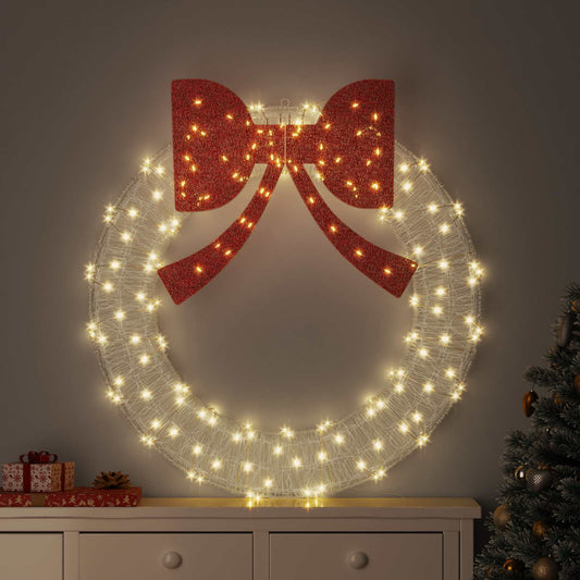 Koszorú 150 LED-del Meleg fehér 120 cm Akril