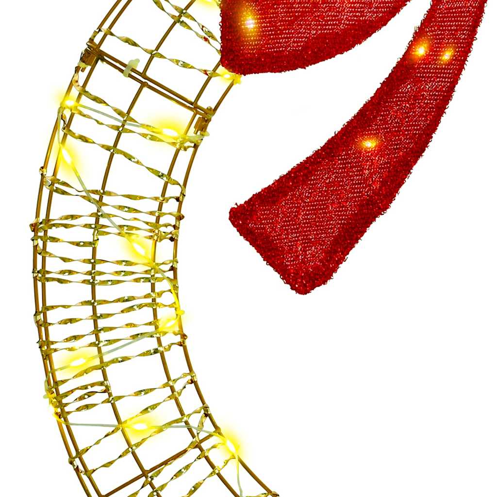 Koszorú 60 LED-del Meleg fehér 76 x 76 x 8 cm PET