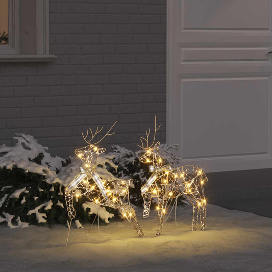LED Rénszarvasok 40 LED-del 2 pcs Meleg fehér PET