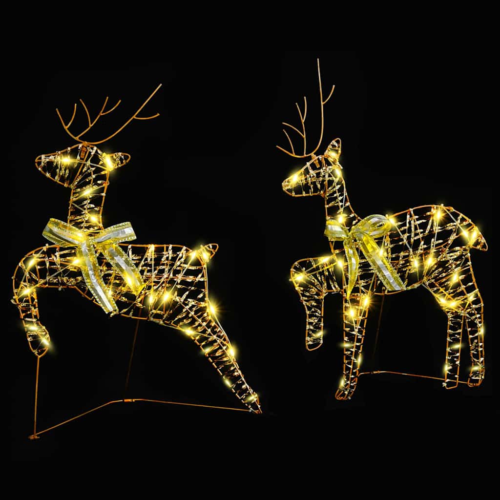 LED Rénszarvasok 40 LED-del 2 pcs Meleg fehér PET