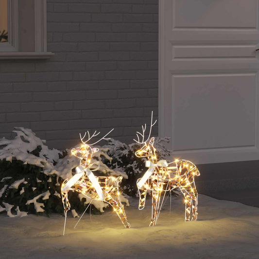 LED Rénszarvasok 40 LED-del 2 pcs Meleg fehér PET