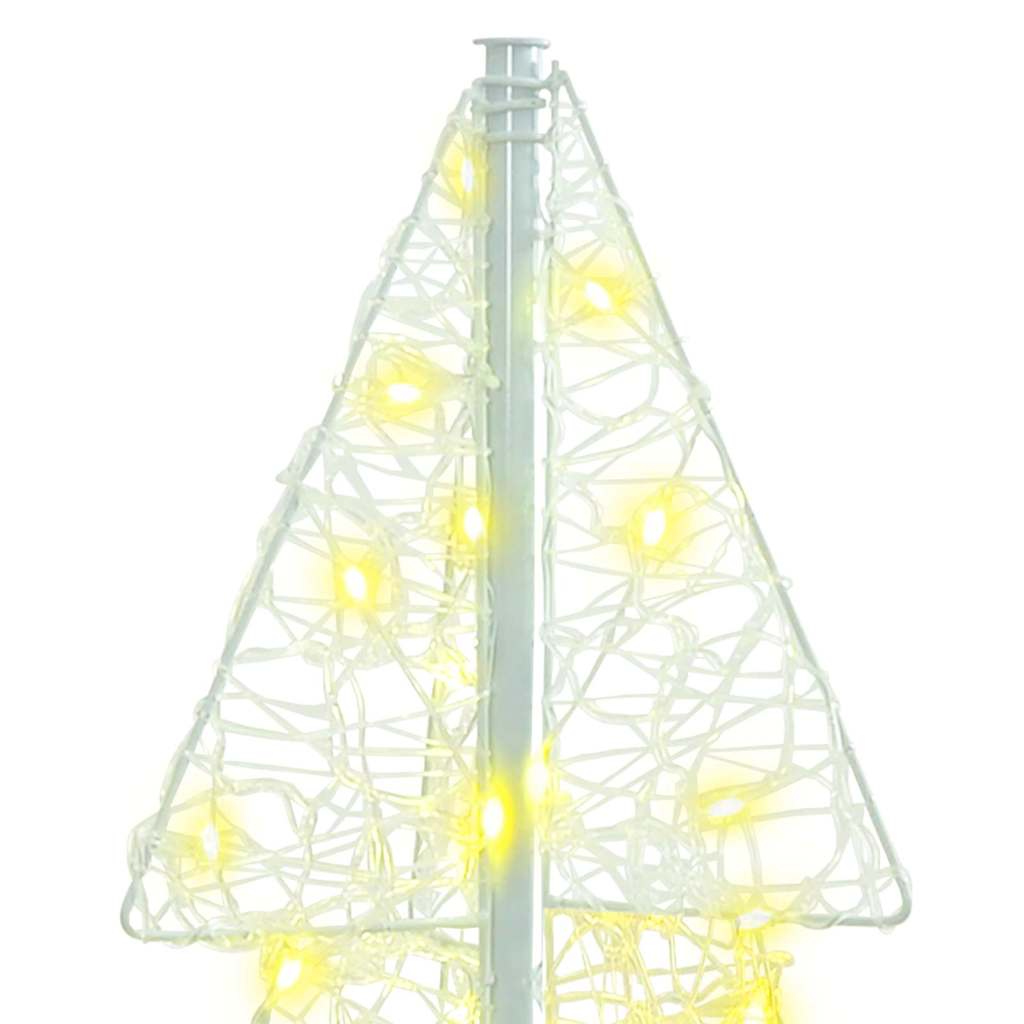 Karácsonyfa 100 LED-del Meleg fehér 120 cm Akril