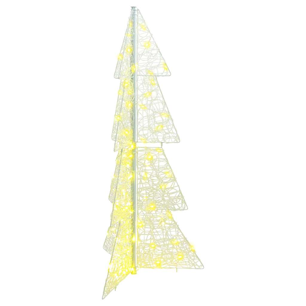 Karácsonyfa 100 LED-del Meleg fehér 120 cm Akril