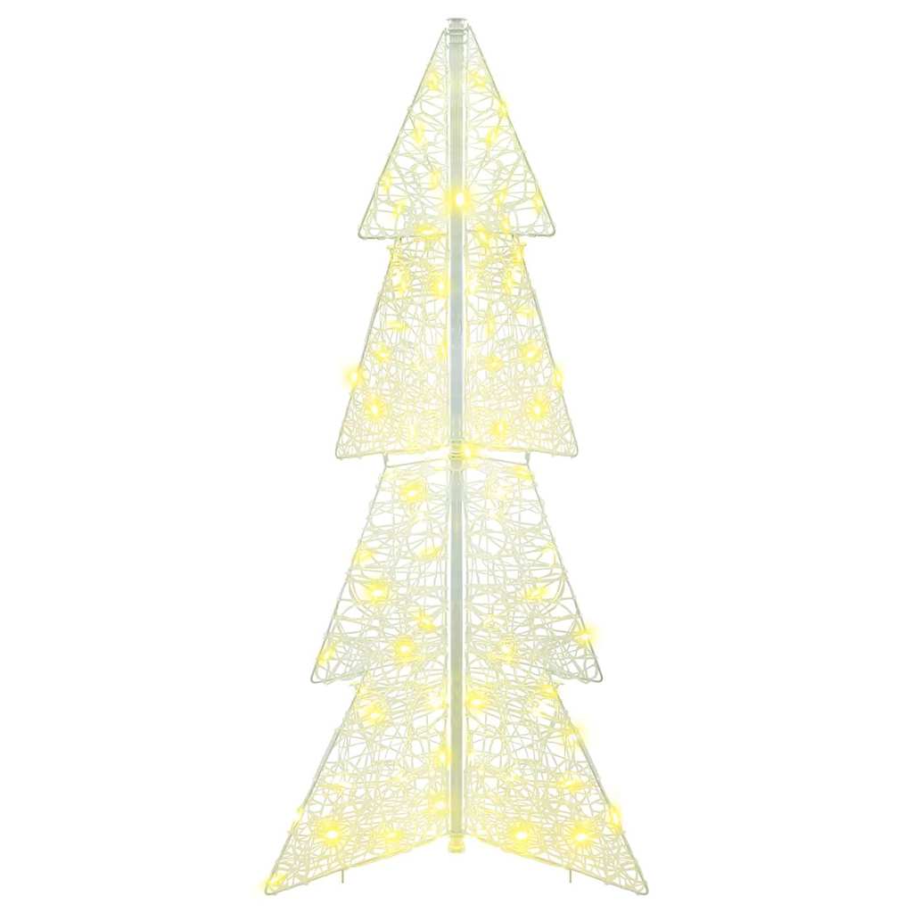Karácsonyfa 100 LED-del Meleg fehér 120 cm Akril
