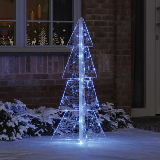 Karácsonyfa 100 LED-del Kék 120 cm Akril