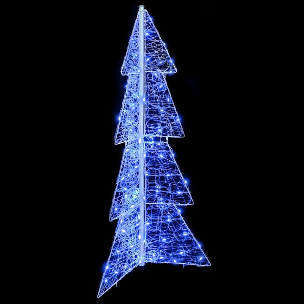 Karácsonyfa 100 LED-del Kék 120 cm Akril