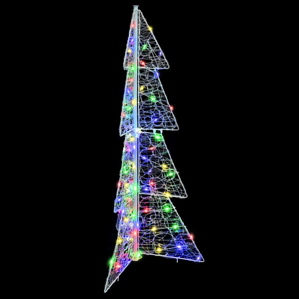 Karácsonyfa 100 LED-del Sokszínű 120 cm Akril