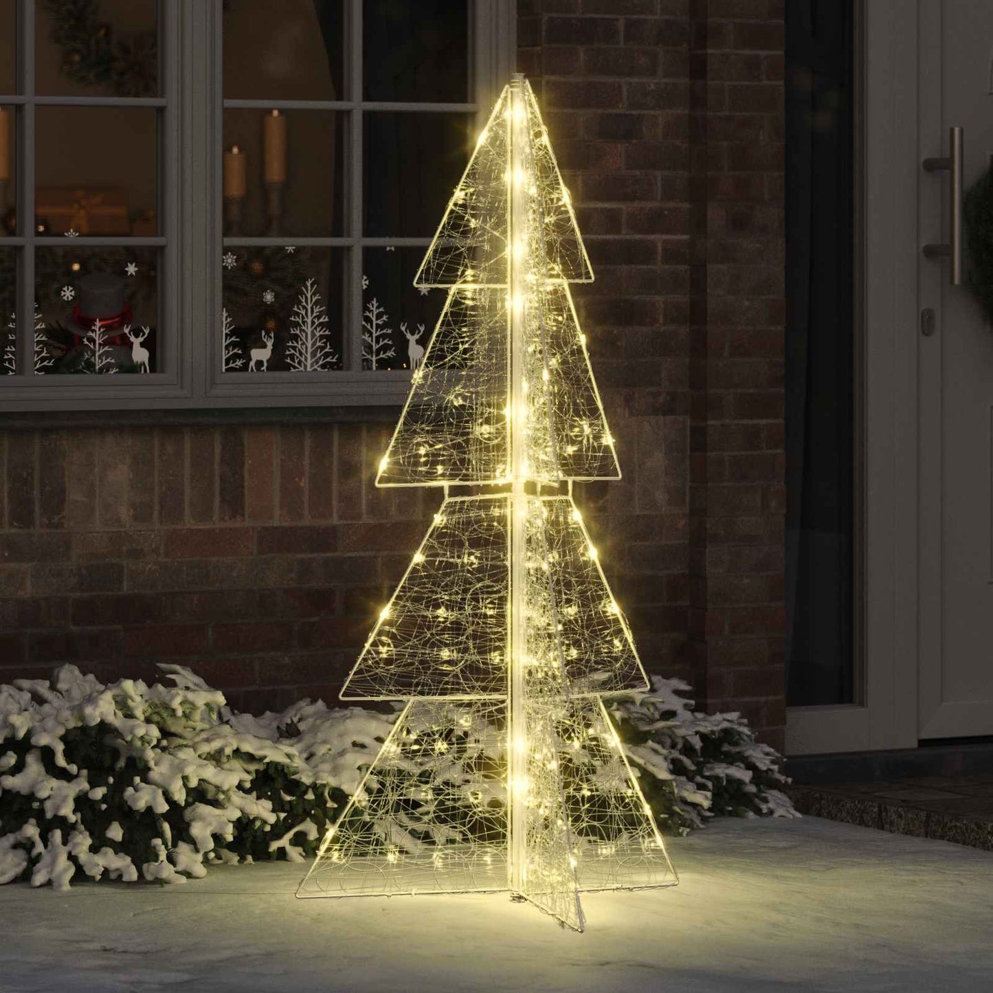 Karácsonyfa 160 LED-del Meleg fehér 150 cm Akril