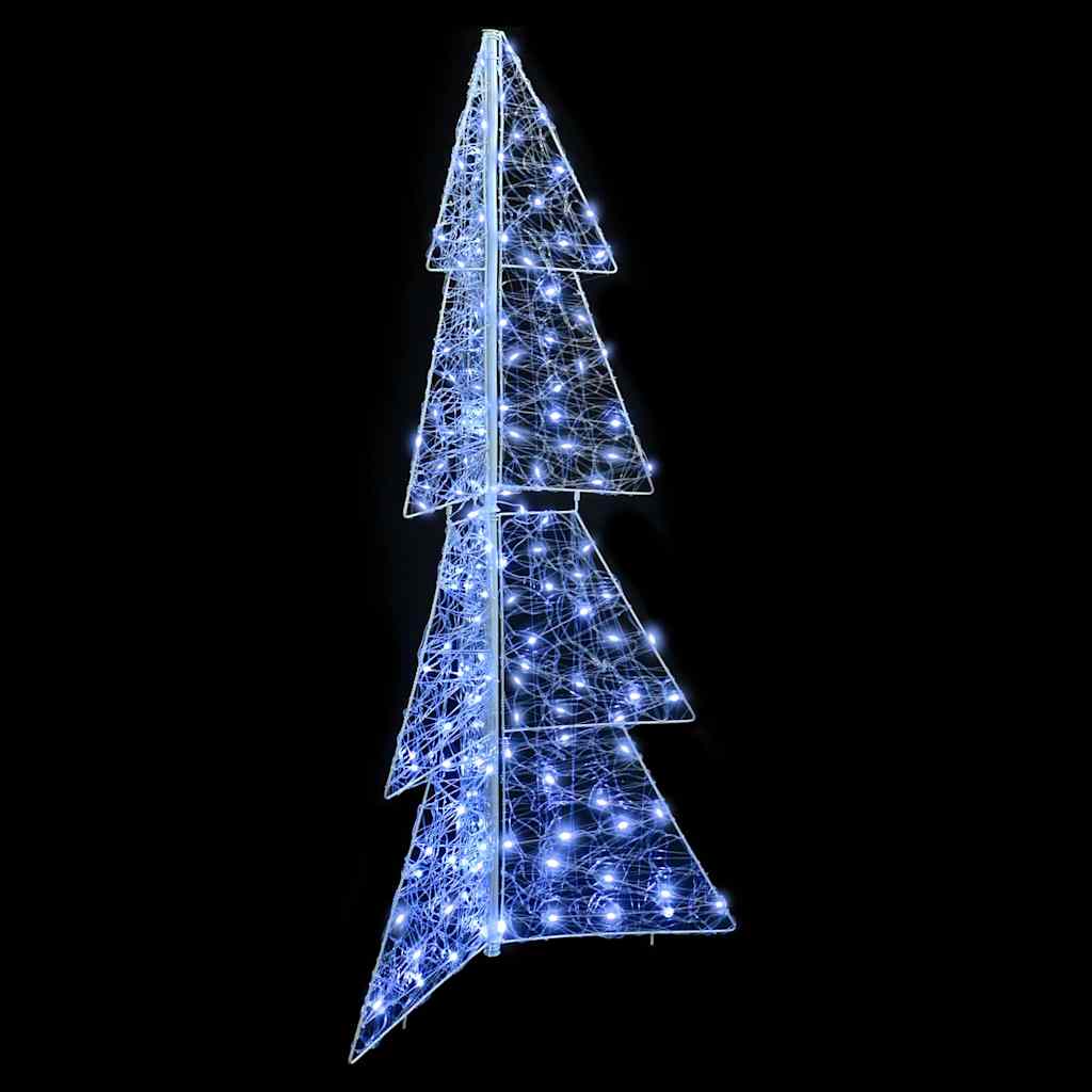 Karácsonyfa 160 LED-del Hideg Fehér 150 cm Akril