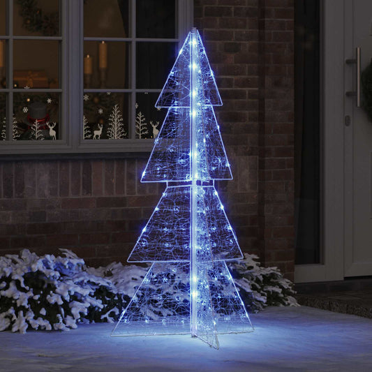 Karácsonyfa 160 LED-del Kék 150 cm Akril
