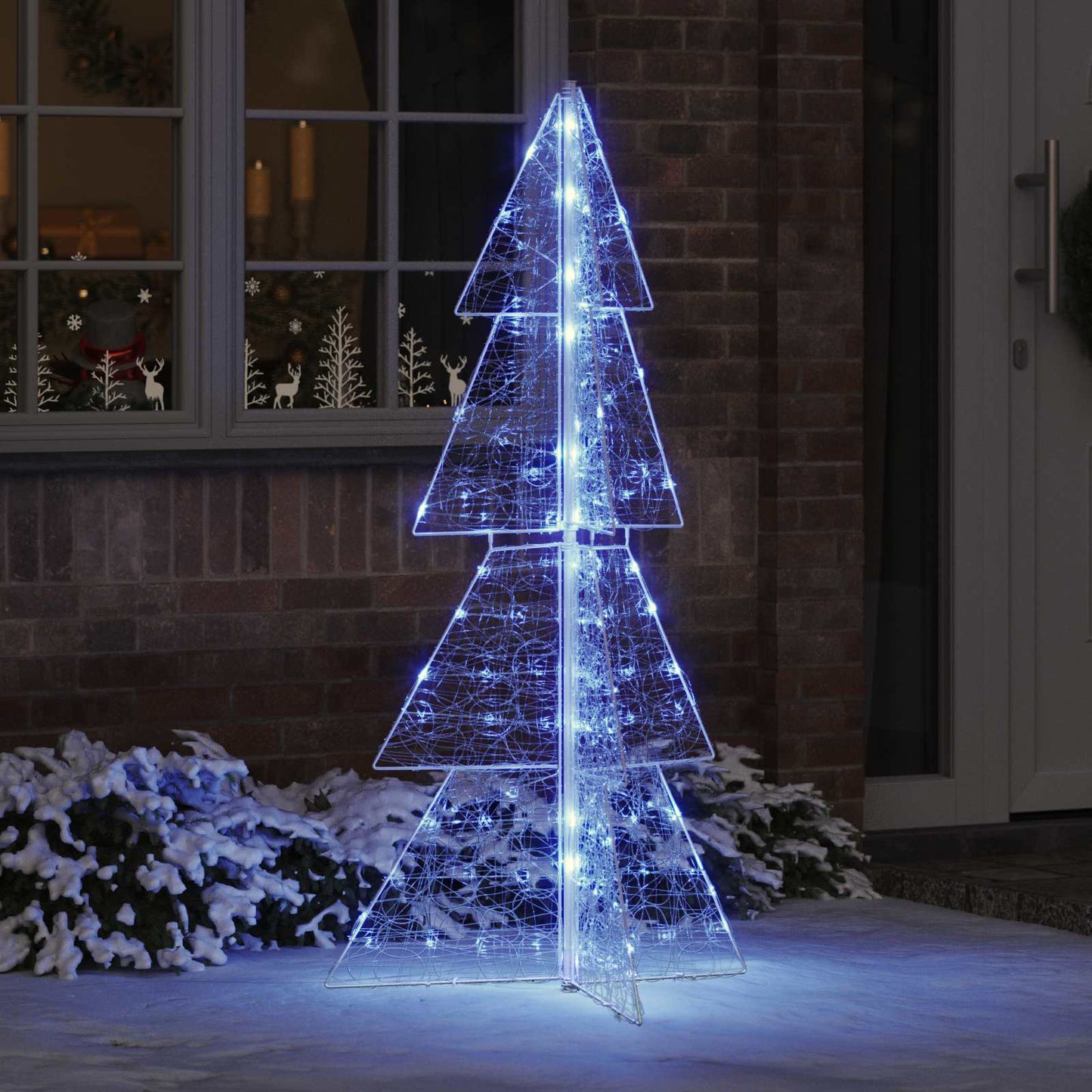 Karácsonyfa 160 LED-del Kék 150 cm Akril