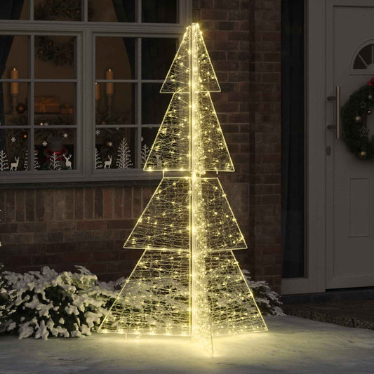 Karácsonyfa 240 LED-del Meleg fehér 180 cm Akril