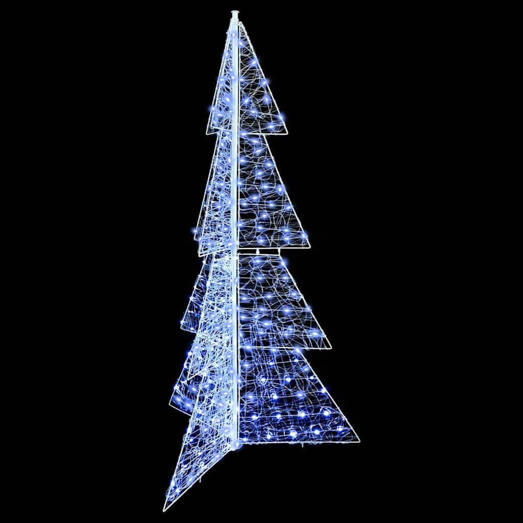 Karácsonyfa 240 LED-del Hideg feher 180 cm Akril