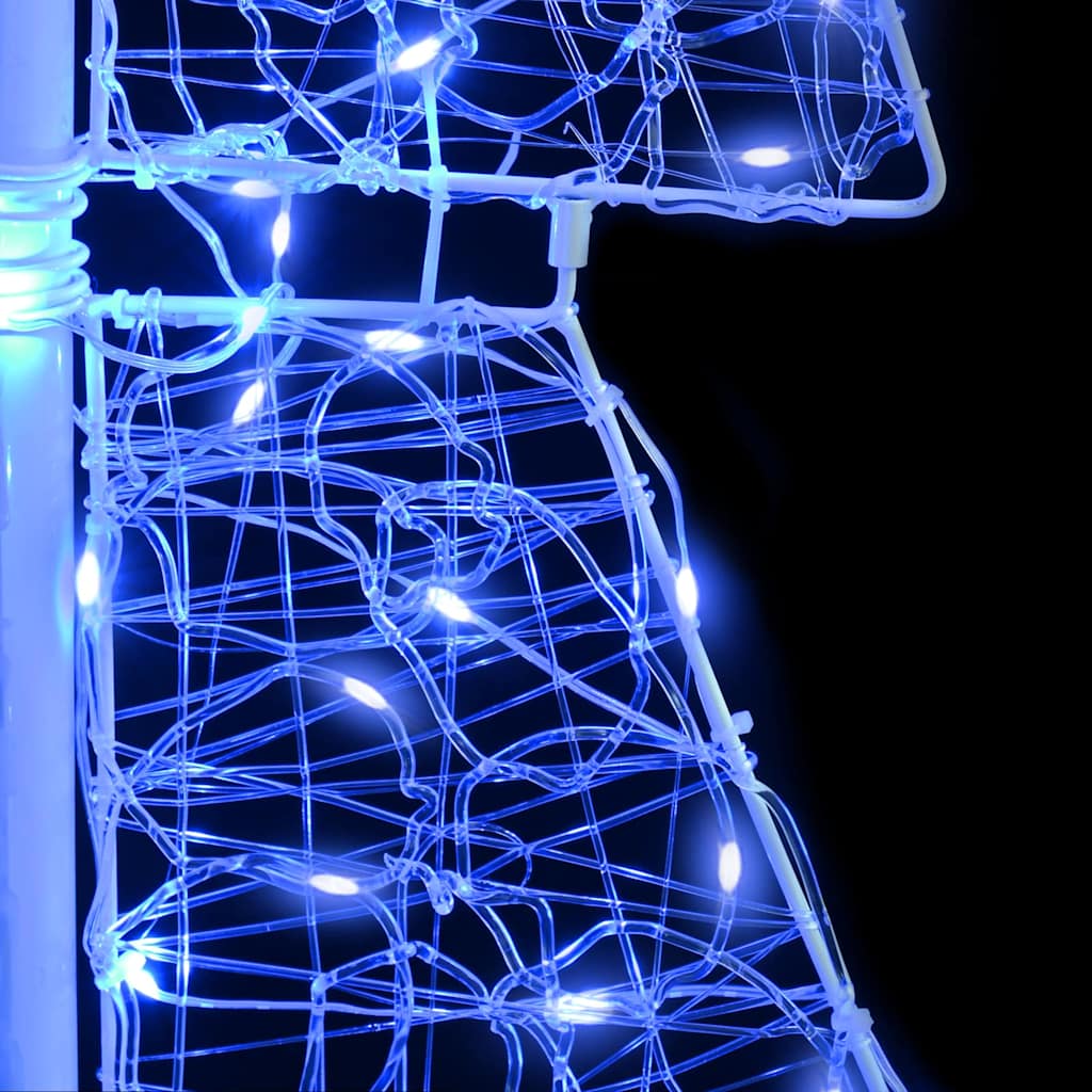 Karácsonyfa 240 LED-del Kék 180 cm Akril