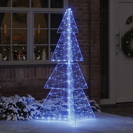 Karácsonyfa 240 LED-del Kék 180 cm Akril