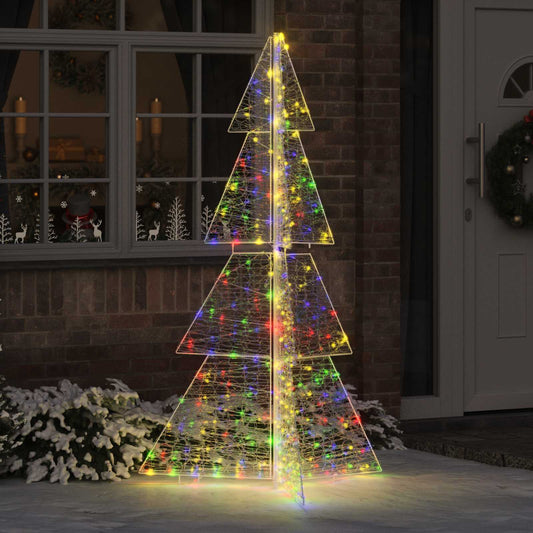 Karácsonyfa 240 LED-del Sokszínű 180 cm Akril