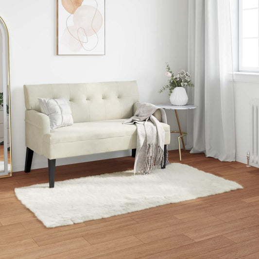 Műbáránybőr szőnyeg TAFALLA Fehér 80 x 150 cm Poliészter